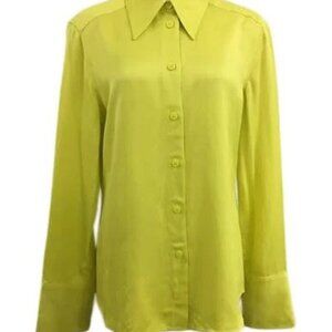 Zara vibrant yellow women's button down - never worn!